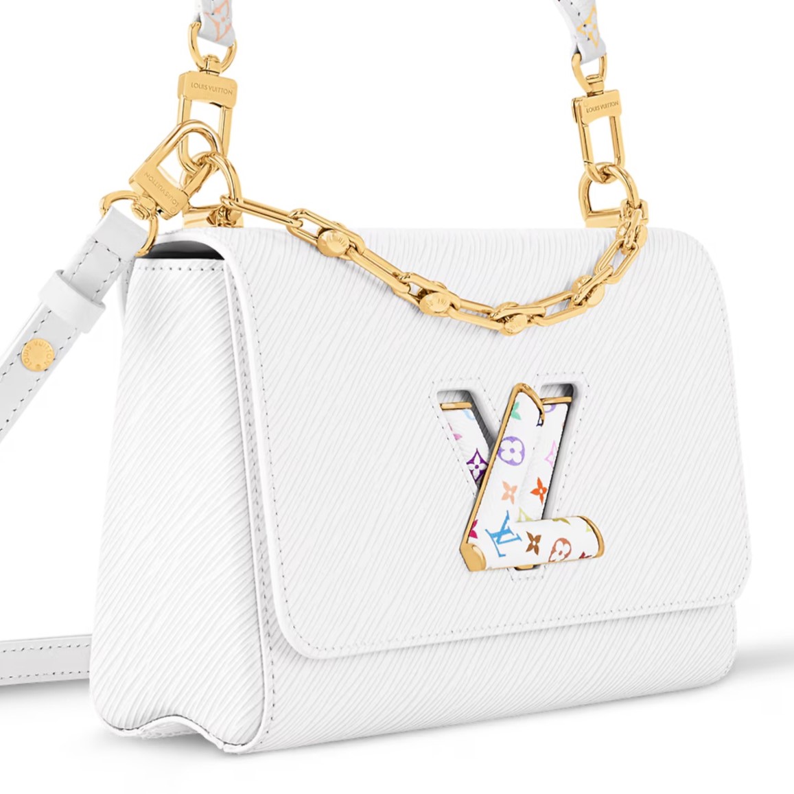 Túi xách Louis Vuitton LV x TM Twist MM Slim White 2
